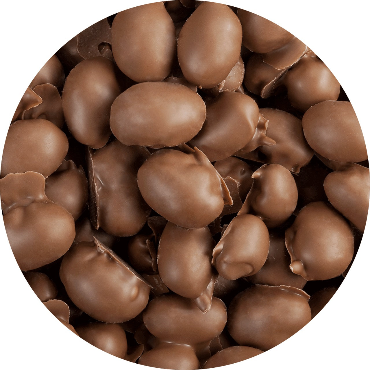 Peanuts dipped in two layers of chocolate