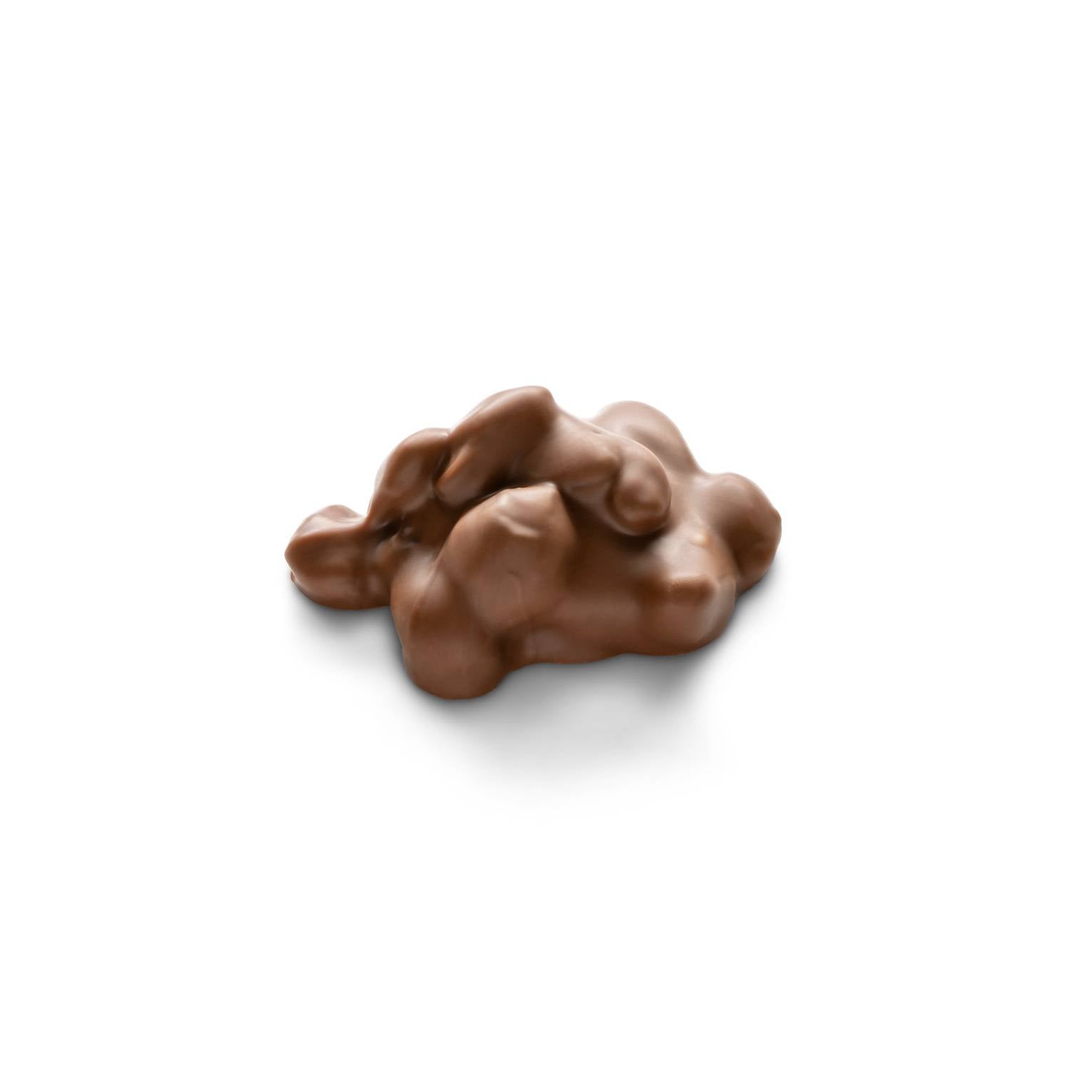 Cluster of raisins coated in rich milk chocolate